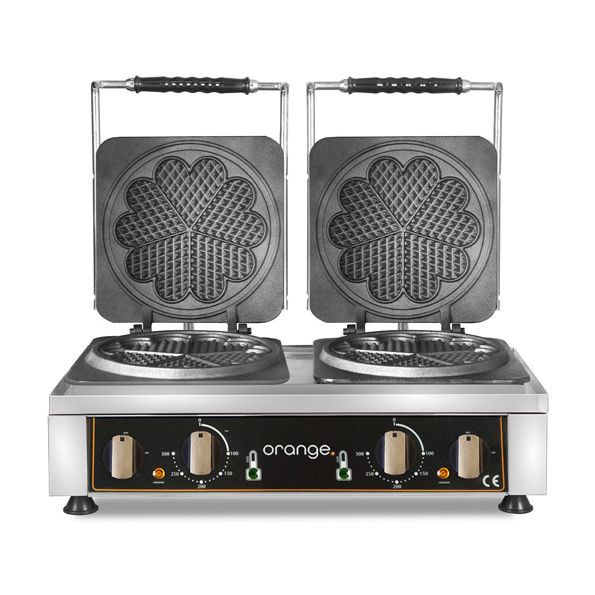 orange Waffeleisen Amore-L 2x Ø 19 x 15cm