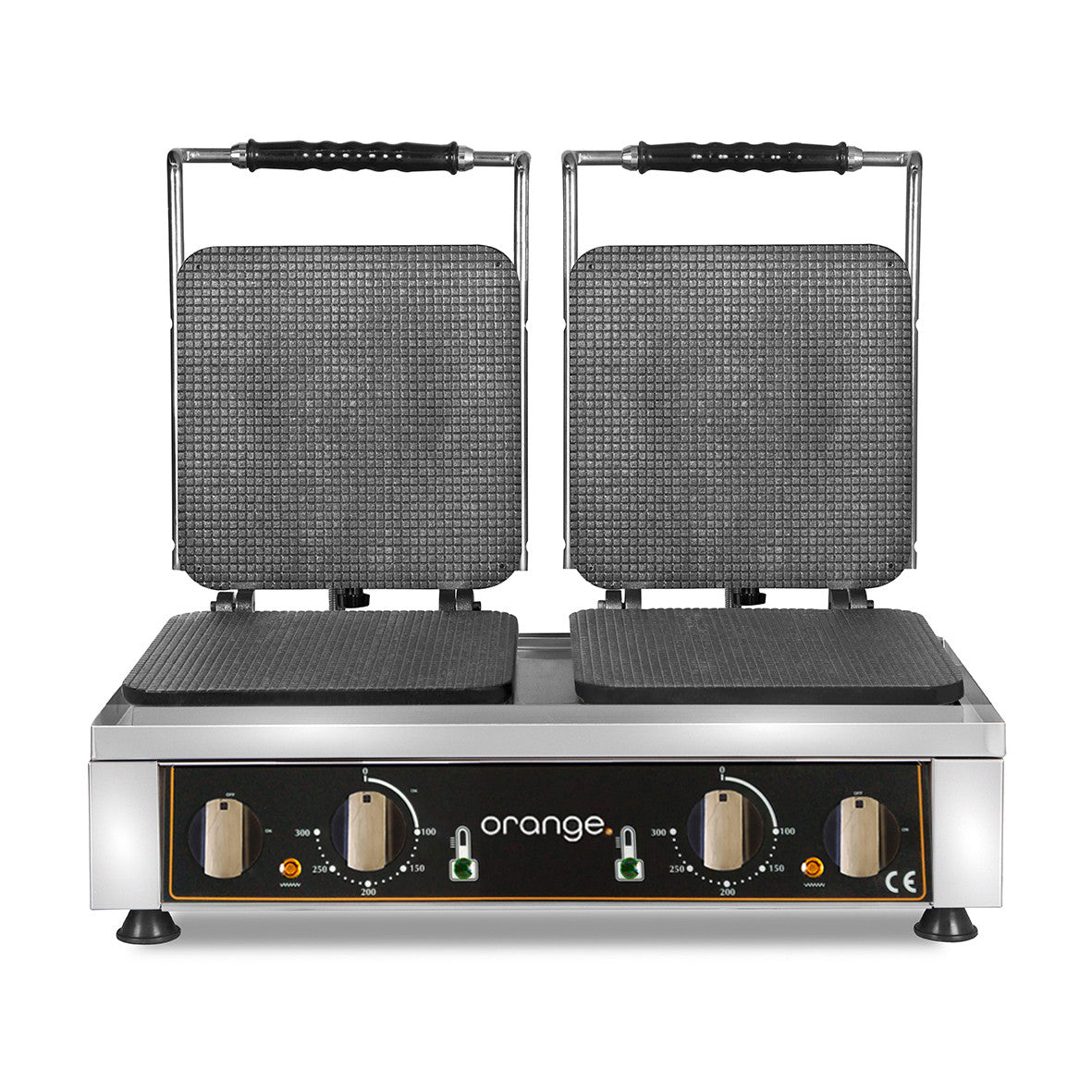 orange Waffeleisen Gelato 2x (23 x 23 x 1cm)