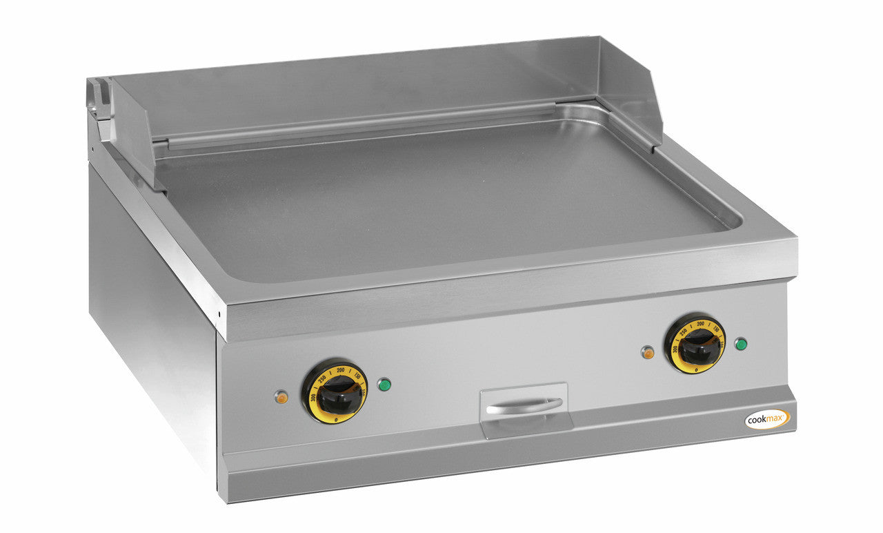 orange Elektro-Grillplatte glatt 2 Heizzonen 700 x 700 x 250 mm