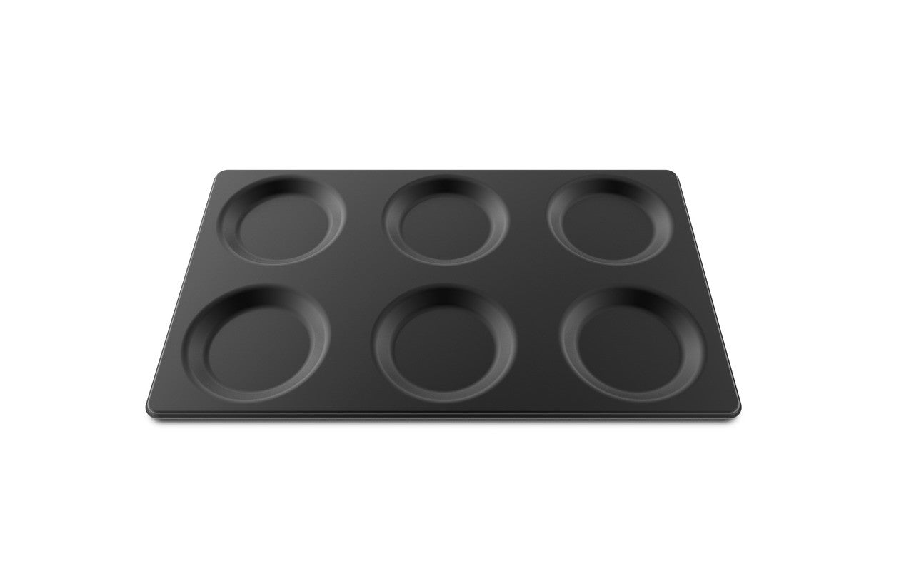 orange Aluminiumpfanne EGGS 6 x 2, GN 1/1