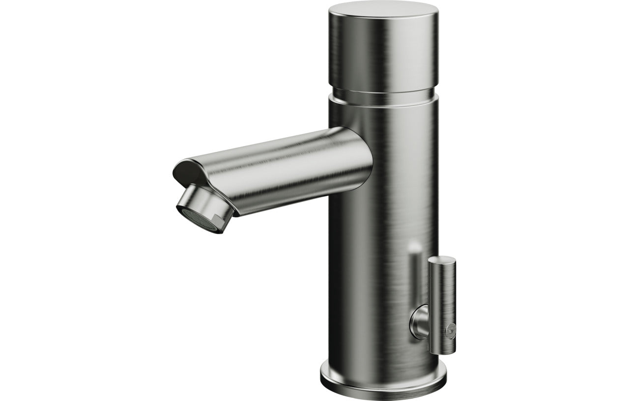 orange Selbstschlussarmatur Edelstahl, mit Mischung