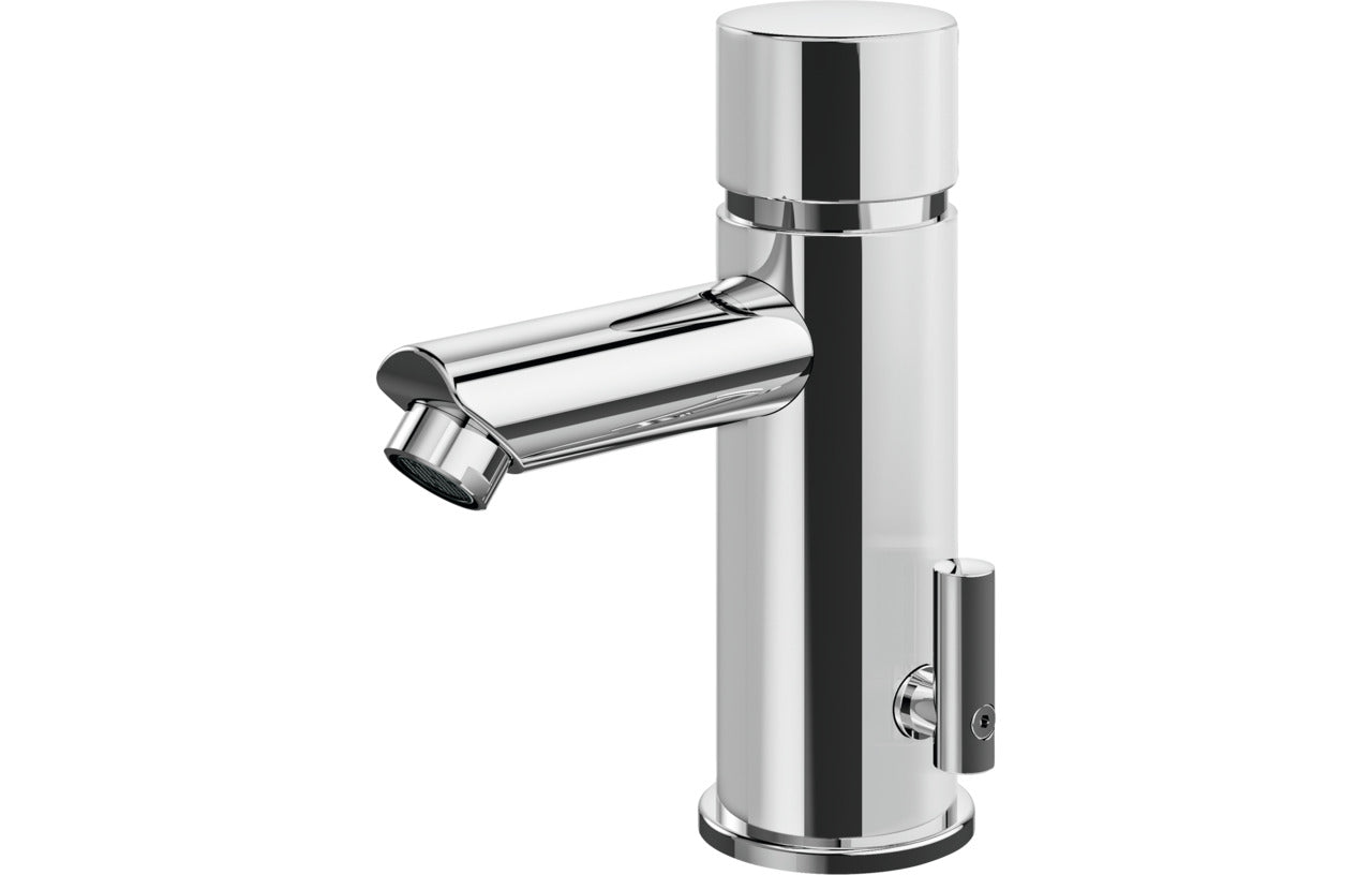 orange Selbstschlussarmatur verchromt, mit Mischung