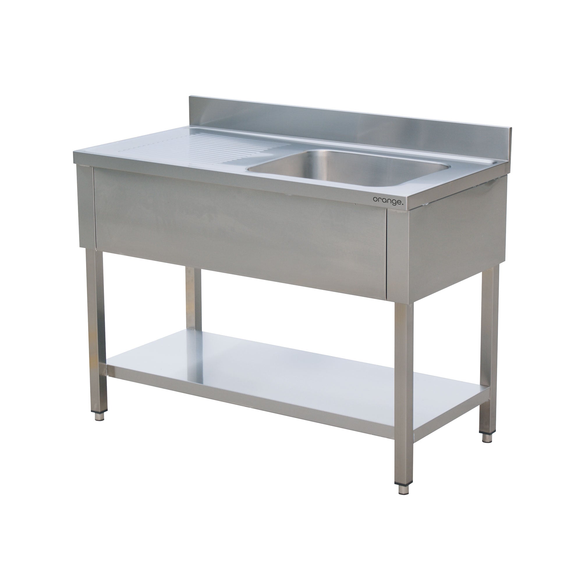 alltobuy Edelstahl Spültisch Basic mit Aufkantung, in vers. Ausführungen in 70 cm Tiefe