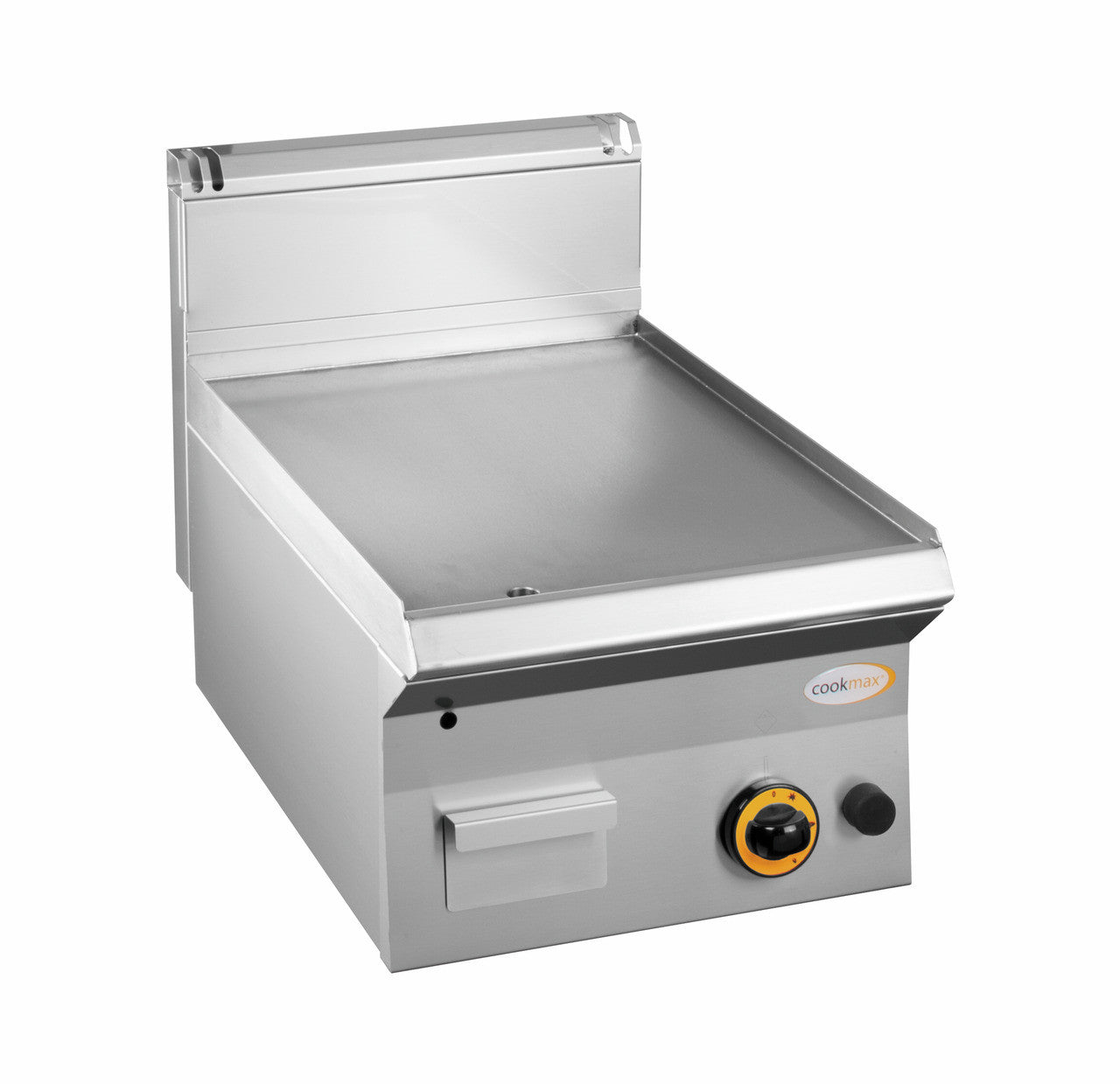 orange Gas-Grillplatte glatt 1 Heizzone 400 x 650 x 270 mm