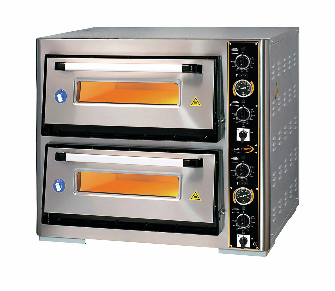 orange Pizzaofen 2 Backkammern, 8 Pizzen / Ø 340 mm / 32 A Anschluss erforderlich