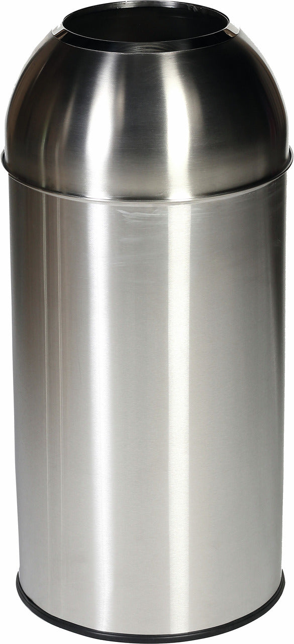 orange Recyclingbehälter mit Einwurföffnung 40 l, Edelstahl