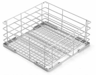 orange Gläserdrahtkorb 4 Reihen, 385 x 385 mm für Gläserspüler 90811003, 90811004