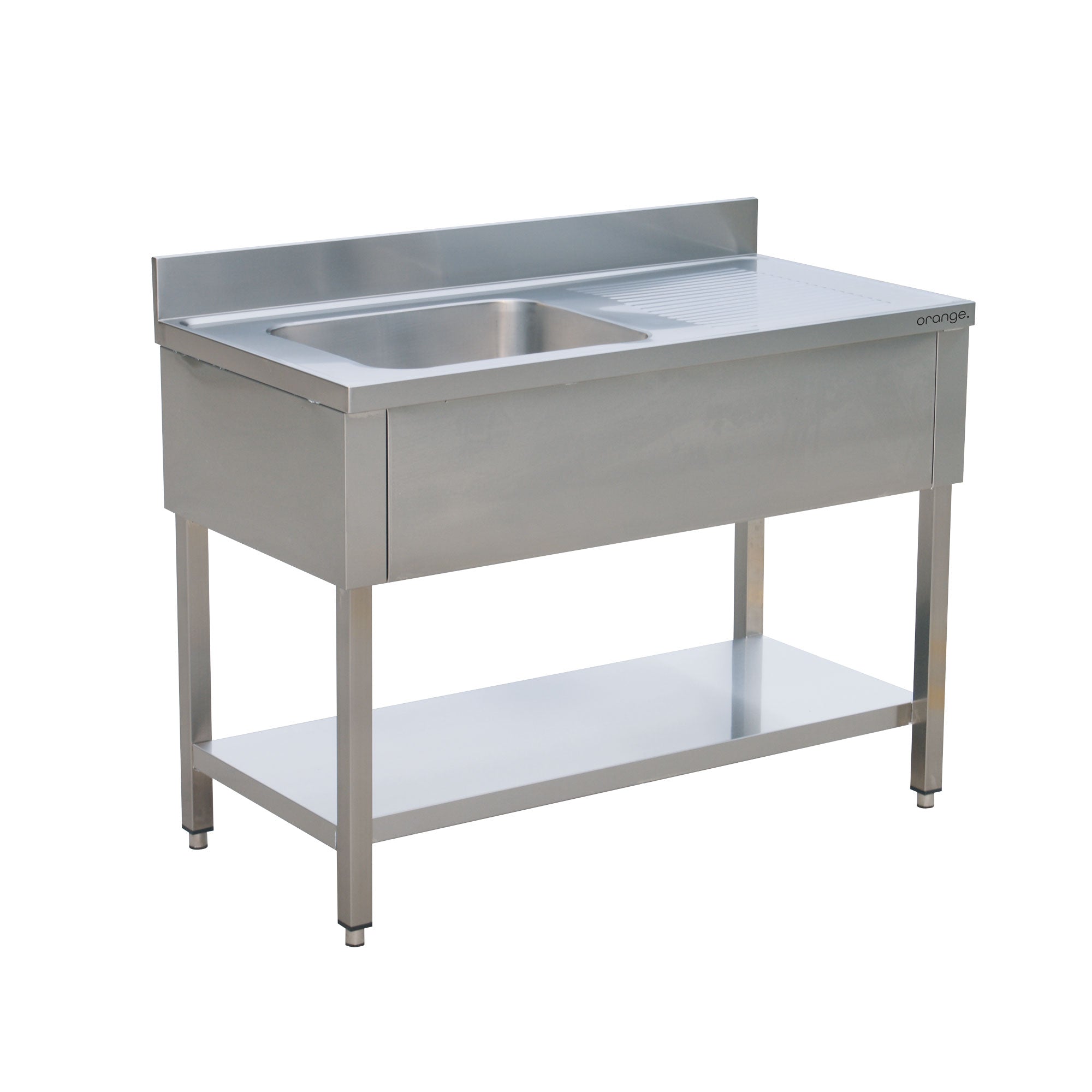 alltobuy Edelstahl Spültisch Basic mit Aufkantung, in vers. Ausführungen in 70 cm Tiefe